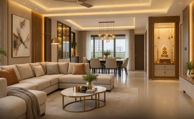 4 BHK master bedroom interior Bangalore